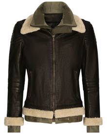 Dolce & Gabbana layered biker jacket - Black