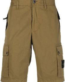 Stone Island Compass-patch cargo shorts - Green