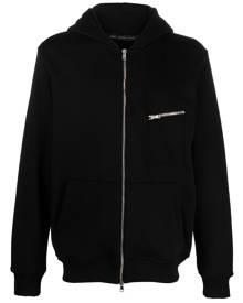 Low Brand hooded zipped cotton jacket - Black