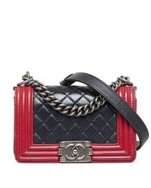 CHANEL Pre-Owned 2013-2014 small Boy Chanel shoulder bag - Black