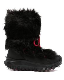 Moncler Grenoble faux-fur mid-calf snow boots - Black
