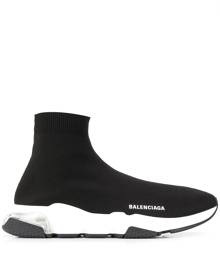 Balenciaga Speed Clear Sole Sneaker - Black