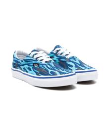 Vans Kids Era flame-print sneakers - Blue