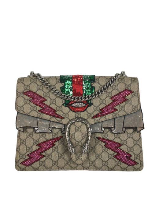 Gucci clutch with online lips