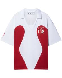 Off-White logo-print football T-shirt
