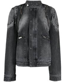 MISBHV Downtown LA denim moto jacket - Grey