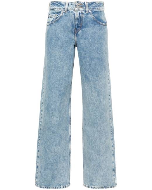 Levi's baggy knee rip bootcut flare jeans in light wash