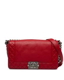 CHANEL Pre-Owned 2013-2014 medium Boy Chanel shoulder bag - Red