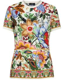 ETRO floral-print cotton T-shirt - Neutrals