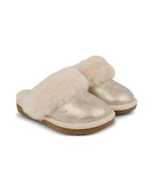 UGG Kids Cozy II metallic-effect slippers - Gold