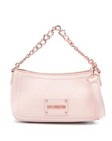 Love Moschino logo-plaque shoulder bag - Pink