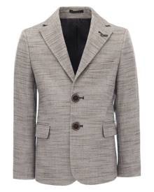 Moustache tweed single-breasted blazer - Neutrals