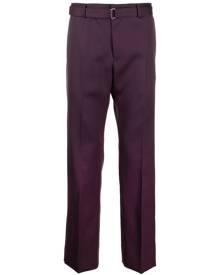 Lanvin twill-weave wool tailored trousers - Purple