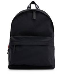 HUGO logo-strap zip-up backpack - Black