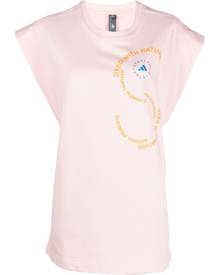 adidas by Stella McCartney logo-print tank top - Pink