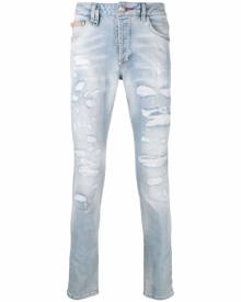 Philipp Plein ripped skinny jeans - Blue