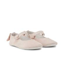 Marie-Chantal Olympia Angel Wing suede ballerina shoes - Pink
