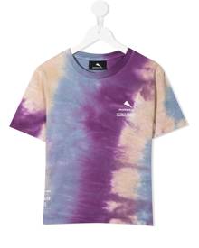 Mauna Kea tie-dye logo-print T-shirt - Purple