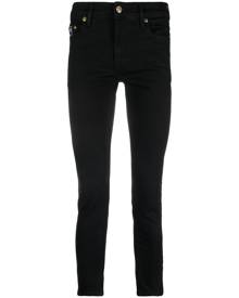 Versace Jeans Couture logo-patch skinny jeans - Black