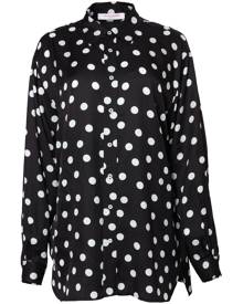 Carolina Herrera long-sleeve polka-dot shirt - Black