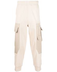 Neil Barrett cotton cargo track pants - Neutrals