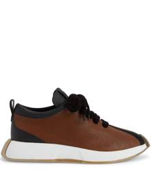 Giuseppe Zanotti Ferox panelled leather sneakers - Brown