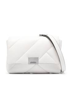 ISABEL MARANT Merine quilted leather shoulder bag - White