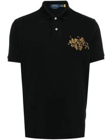 Polo Ralph Lauren logo-embroidered polo shirt - Black