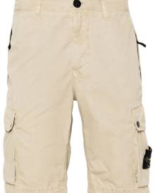 Stone Island Compass cotton cargo shorts - Neutrals