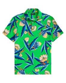 Polo Ralph Lauren floral-print cotton polo shirt - Green