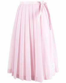 Thom Browne pleated midi skirt - Pink