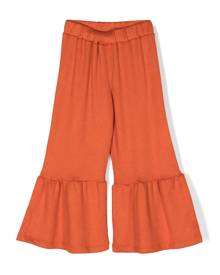 Mariuccia Milano Kids high-waist flared trousers - Orange