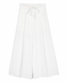 Monnalisa pintuck wide-leg trousers - White