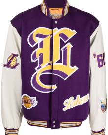 Jeff Hamilton Los Angeles Lakers bomber jacket - Purple