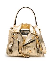 Moschino Biker metallic tote bag - Gold