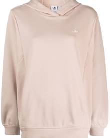 adidas embroidered-logo cotton sweatshirt - Brown