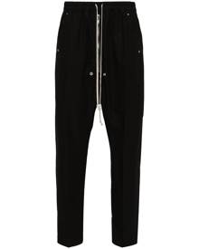 Rick Owens tapered drop-crotch trousers - Black