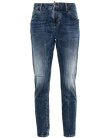 DSQUARED2 Icon Cool Girl high-rise tapered jeans - Blue