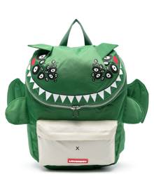 Charles Jeffrey Loverboy Beithir crocodile-print backpack - Green