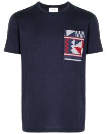 Ports V patchwork cotton T-shirt - Blue