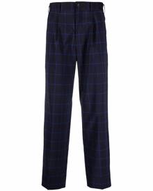 Comme des Garçons Homme Deux checked wool trousers - Blue