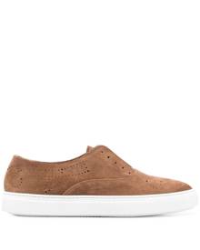 Fratelli Rossetti punch-hole slip-on sneakers - Brown