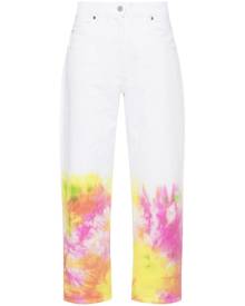 MSGM mid-rise tapered jeans - White