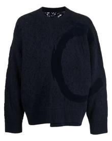 CROQUIS distressed knit jumper - Blue