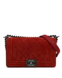 CHANEL Pre-Owned 2013-2014 medium Boy Chanel shoulder bag - Red