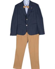Colorichiari single-breasted pinstripe suit - Blue