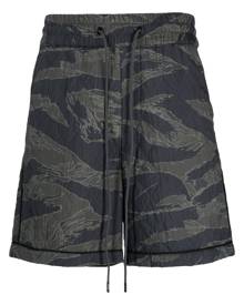 Mostly Heard Rarely Seen quilted camouflage track shorts - Green