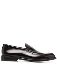 Doucal's high-shine finish loafers - Brown