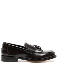 Doucal's tassel-detail leather loafers - Brown
