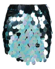 The New Arrivals Ilkyaz Ozel sequined mini skirt - Blue